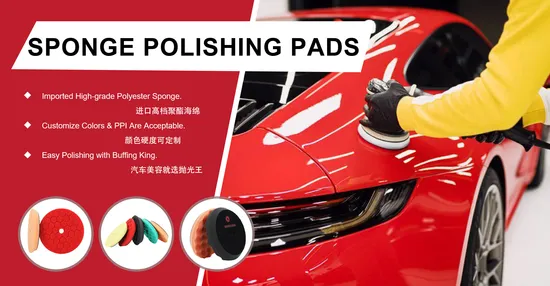 150mm 6 Inch Medium Sponge Foam Car Polishing Pad with 5/8 Thread