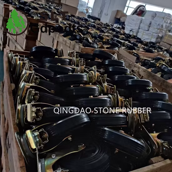 En840 200X50mm 8 Inch Garbage Can Rubber Wheel Bracket Orientation 200mm Swivel Caster