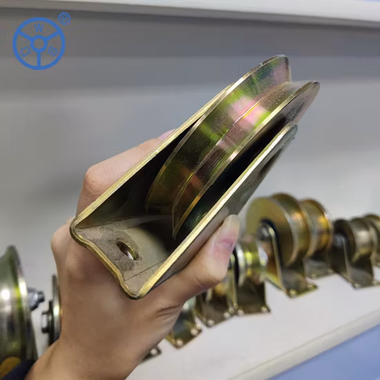 Wbd High Quality Galvanized Steel V Groove Caster Sliding Gate Wheels for V Track Rail, Rolling Driveway Gate, Industrial Machine, Heavy Door